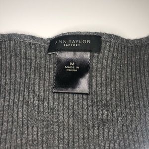 ribbed peplum sweater